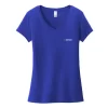 Camiseta Very Importante para mujer de District® con cuello en V y estampado en el lado izquierdo del pecho y la espalda