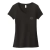Camiseta Very Importante para mujer de District® con cuello en V y estampado en el lado izquierdo del pecho y la espalda