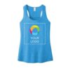 Camiseta sin mangas VIT™ con espalda fruncida y estampado frontal completo para mujer District®