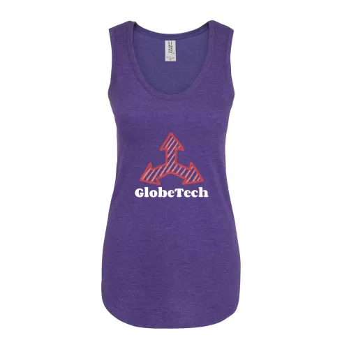 Camiseta sin mangas con espalda cruzada para mujer District® - Transferencia de calor
