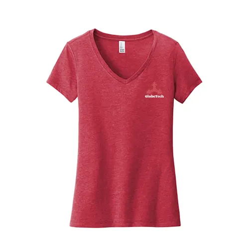 Camiseta Very Importante para mujer de District® con cuello en V y estampado en el lado izquierdo del pecho