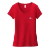 Camiseta Very Importante para mujer de District® con cuello en V y estampado en el lado izquierdo del pecho y la espalda
