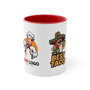Taza de café decorativa, 11 oz