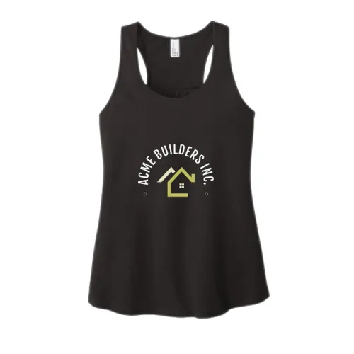Camiseta sin mangas VIT™ con espalda fruncida y estampado frontal completo para mujer District®