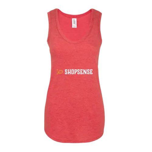 Camiseta sin mangas con espalda cruzada para mujer District® - Transferencia de calor