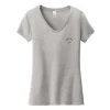 Camiseta Very Importante para mujer de District® con cuello en V y estampado en el lado izquierdo del pecho y la espalda