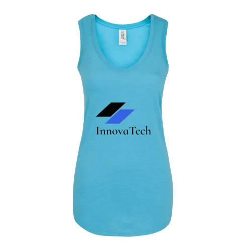 Camiseta sin mangas con espalda cruzada para mujer District® - Transferencia de calor