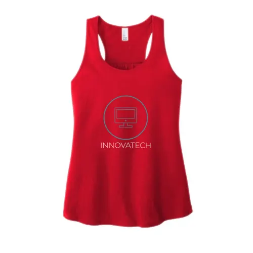 Camiseta sin mangas VIT™ con espalda fruncida y estampado frontal completo para mujer District®