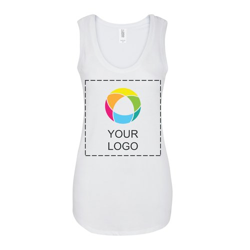 Camiseta sin mangas con espalda cruzada para mujer District® - Transferencia de calor