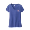 Camiseta Very Importante para mujer de District® con cuello en V y estampado en el lado izquierdo del pecho