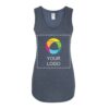 Camiseta sin mangas con espalda cruzada para mujer District® - Transferencia de calor