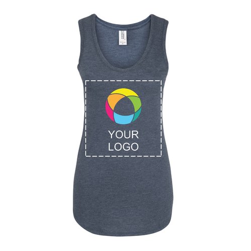 Camiseta sin mangas con espalda cruzada para mujer District® - Transferencia de calor