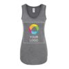 Camiseta sin mangas con espalda cruzada para mujer District® - Transferencia de calor