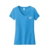 Camiseta Very Importante para mujer de District® con cuello en V y estampado en el lado izquierdo del pecho