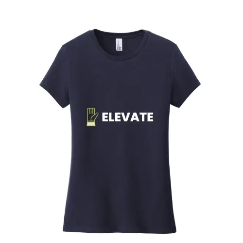 Camiseta Very Importante para mujer de District® con estampado frontal completo