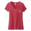 Camiseta Very Importante para mujer de District® con cuello en V y estampado en el lado izquierdo del pecho y la espalda