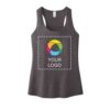 Camiseta sin mangas VIT™ con espalda fruncida y estampado frontal completo para mujer District®