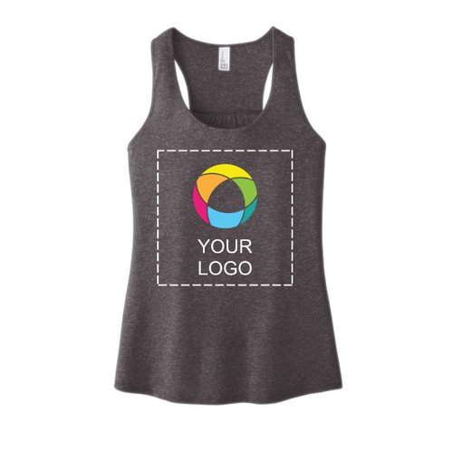 Camiseta sin mangas VIT™ con espalda fruncida y estampado frontal completo para mujer District®