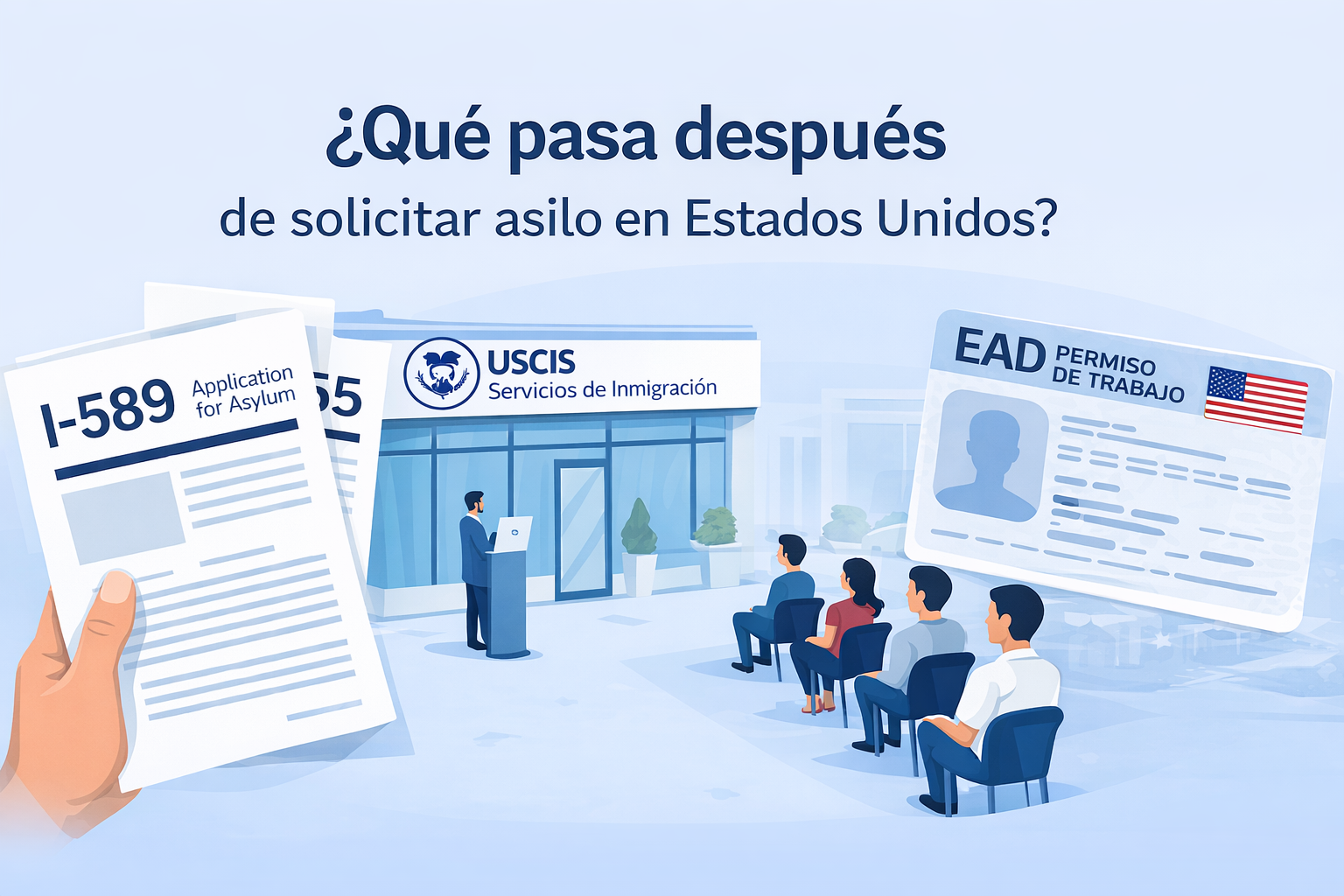 Qué pasa después de pedir asilo en Estados Unidos (Guía paso a paso 2026)