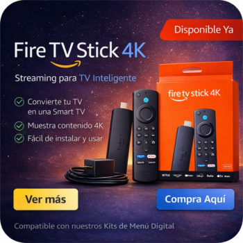Fire Menú Digital para TV