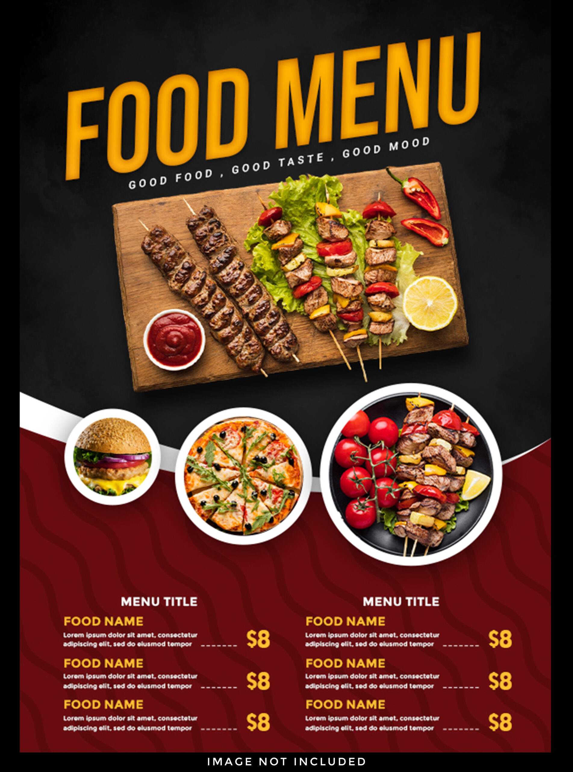 restaurant food menu