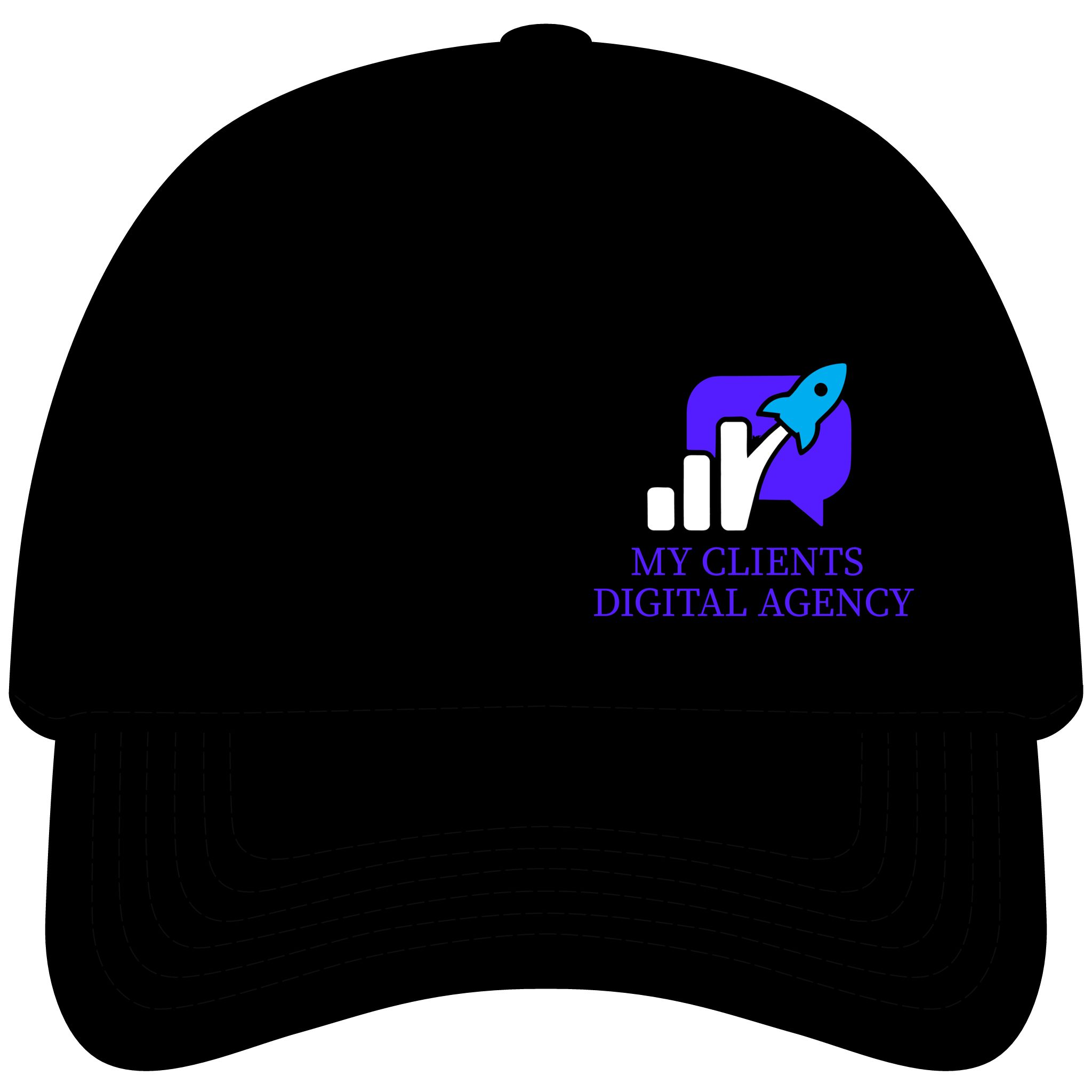 Snapback Cap — Branded Perforated Logo Hat (My Clients Digital Agency) - Imagen 5